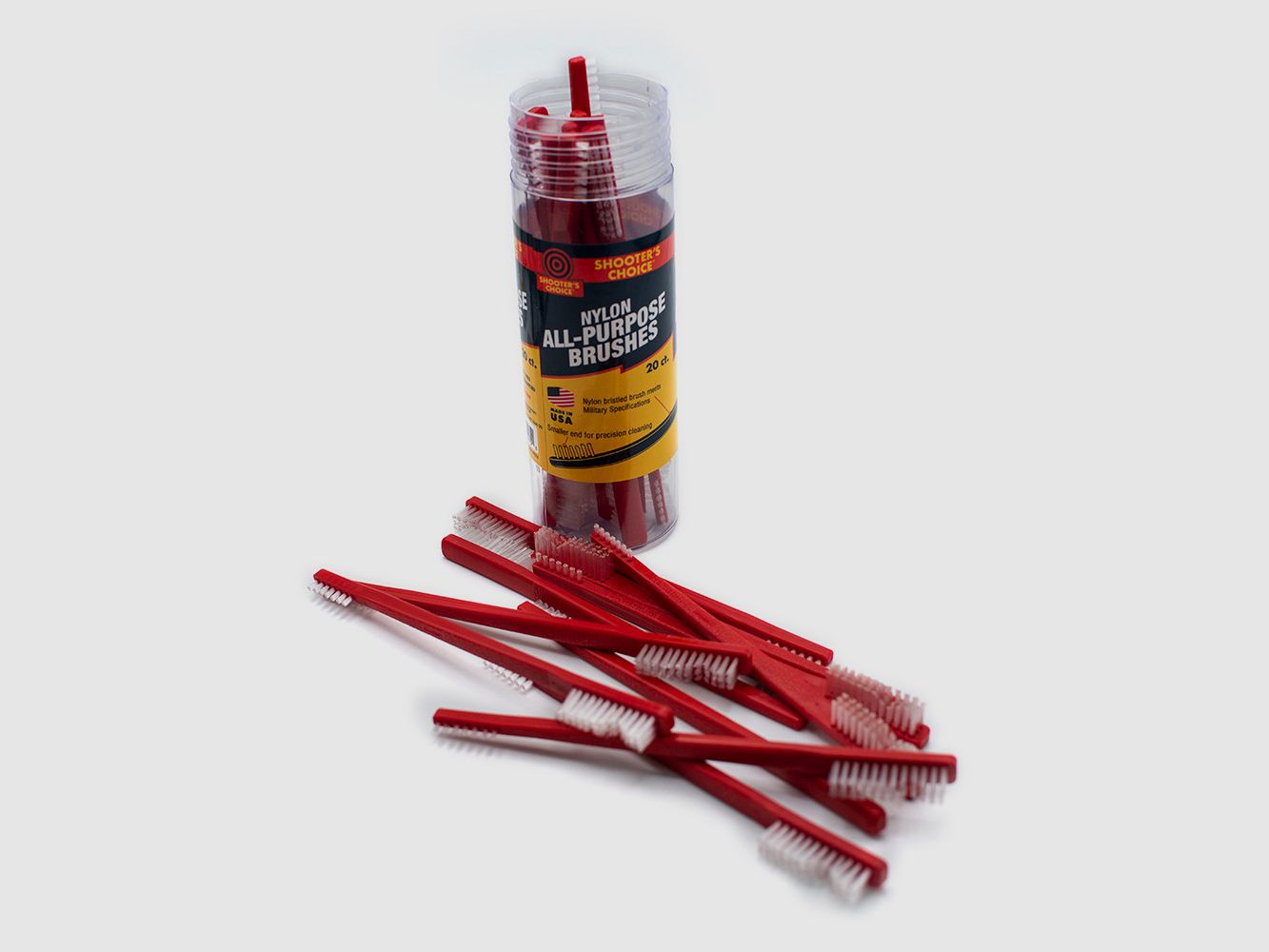 Shooter's Choice Nylon Putzbürsten – 20er Pack (SHF-316R-20)