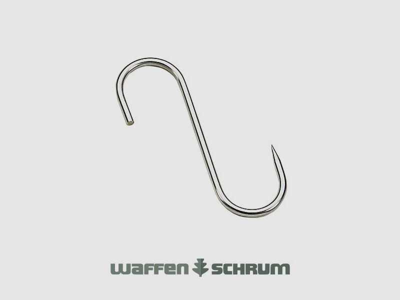 S-Haken 160x8mm Edelstahl - bis 100kg