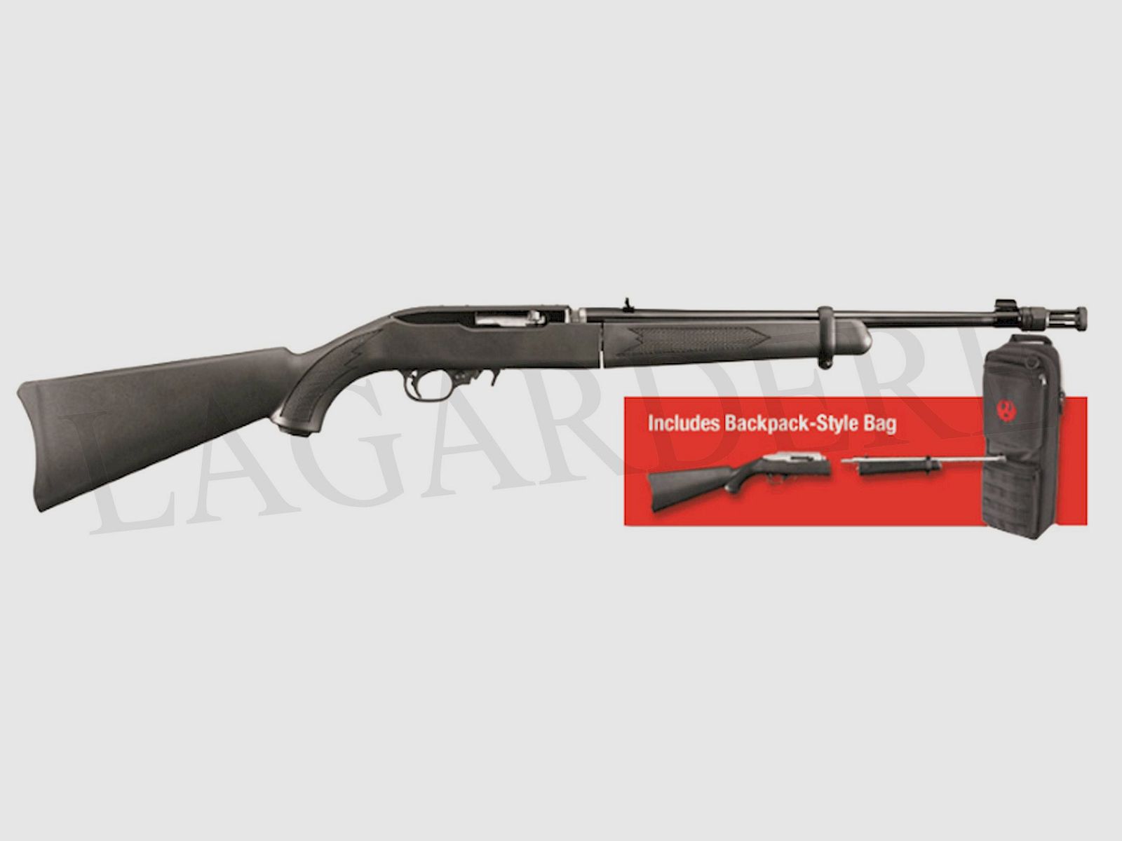 RUGER 10/22 TDT TACT. SCHWARZ (SEMI-AUTOMATISCHE .22 BÜCHSE)