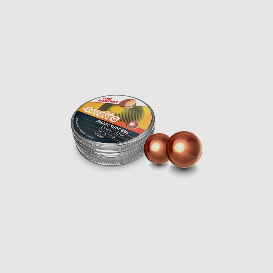H&N EXCITE SMART SHOT BB'S - 4,5MM - 0,48G. / 7,4GRS. - 750 STÜCK