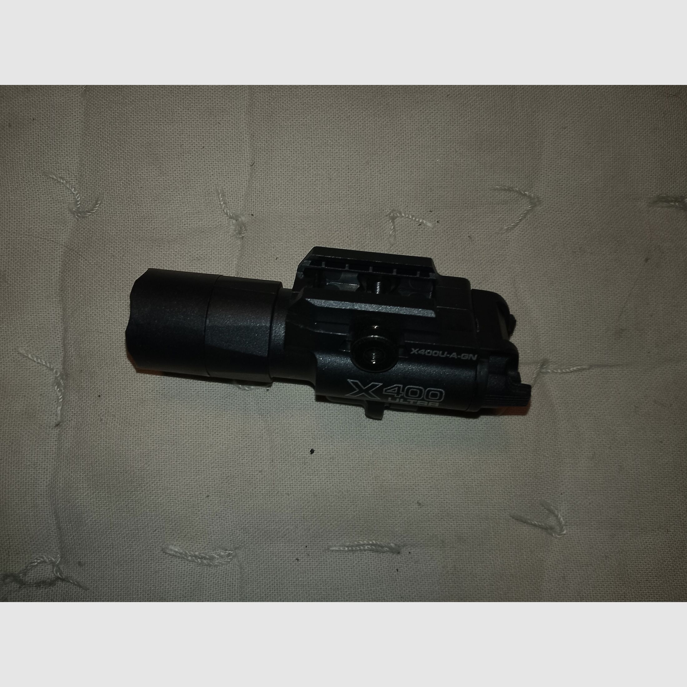 LED flashlight combination with red laser Picatinny universal lamp like new