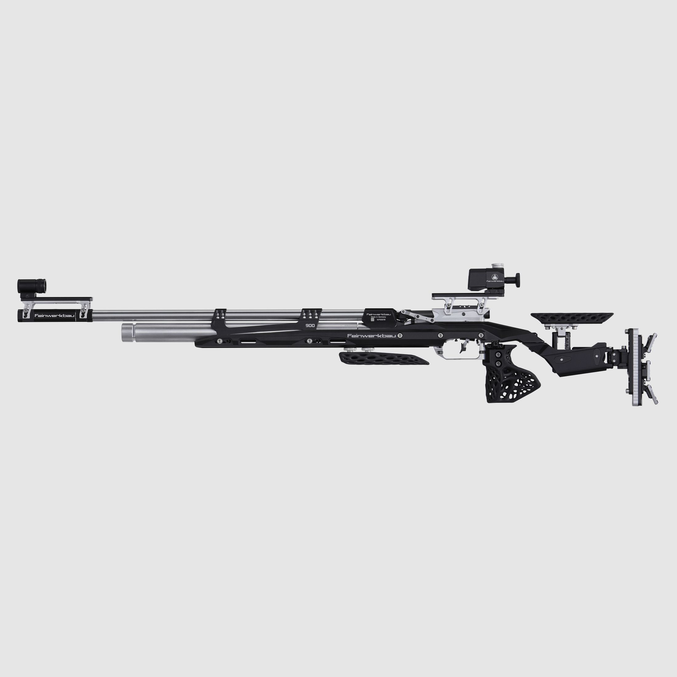 Feinwerkbau 900 Alu nero MeshPro appoggio per la mano, destra, immagine 3 di 4