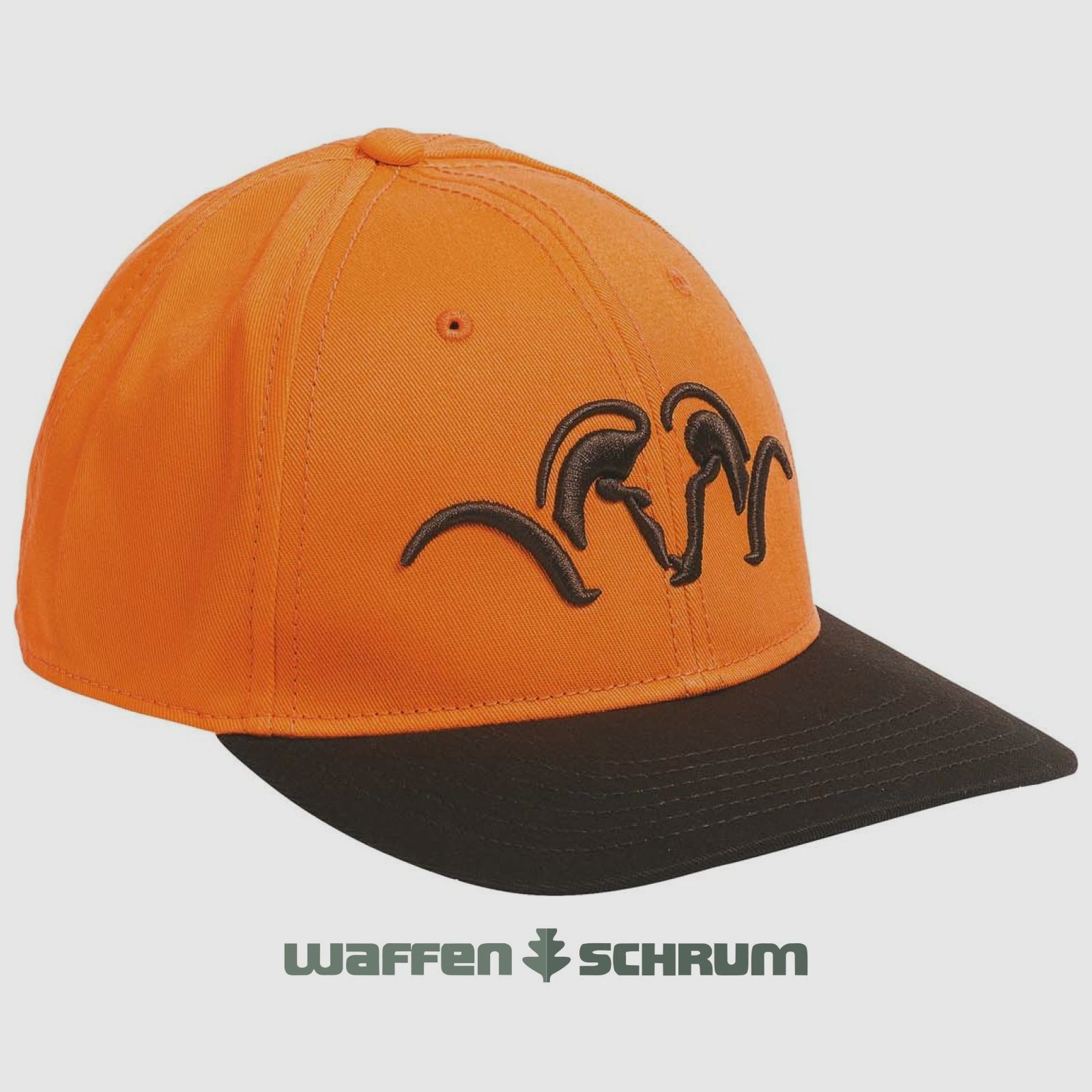 Cappello Blaser Kappe Striker arancione acceso / Marrone scuro