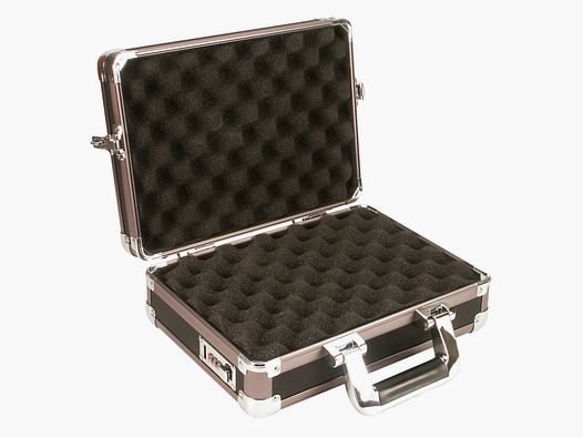 Fritzmann Pistolenkoffer Alu-Rahmenkoffer mit verstärkten Ecken 44 x 34 x 10 cm