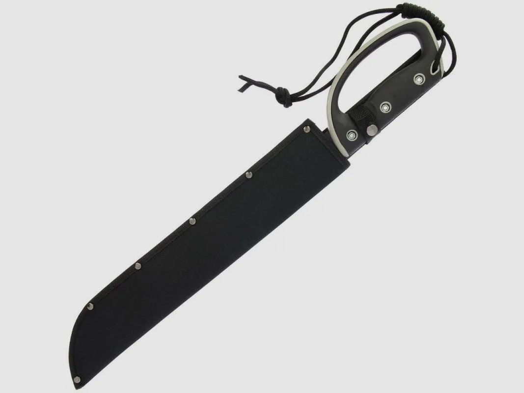 M-Tech knife + machete + knife stand, new for outdoor