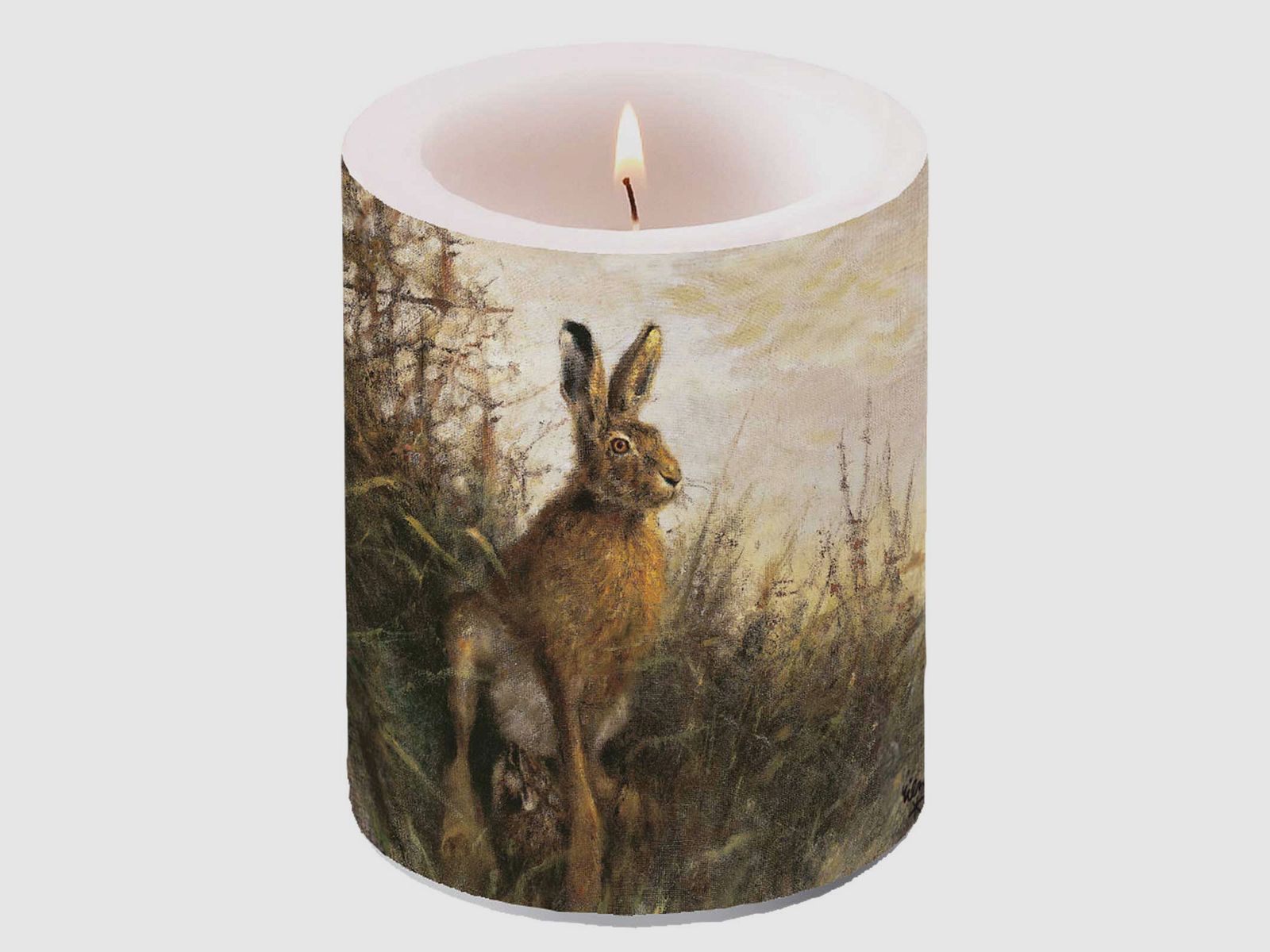 Stumpenkerze Hase