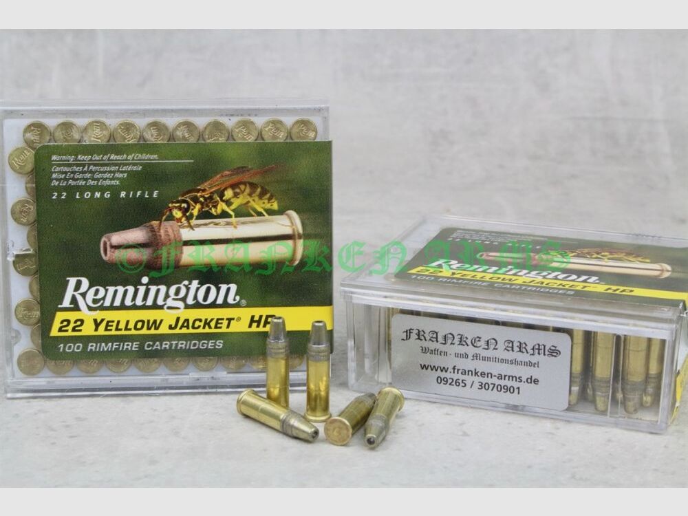 Remington Yellow Jacket .22 l.r. 33gr. 2,14g 100 pezzi prezzi all'ingrosso