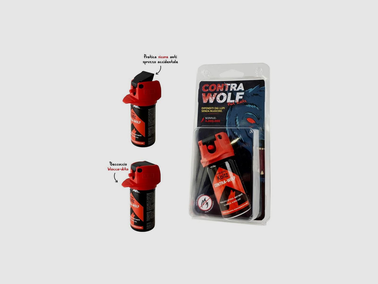 Pfefferspray gegen aggressive Wölfe Contra-Wolf 60 g, Bild 2 von 3