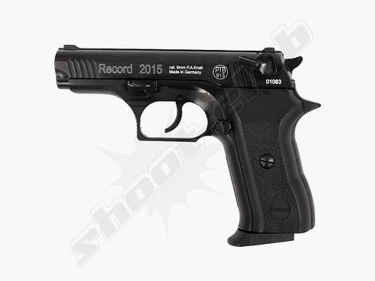 Record 2015 blank firing pistol caliber 9mm P.A.K. - blued