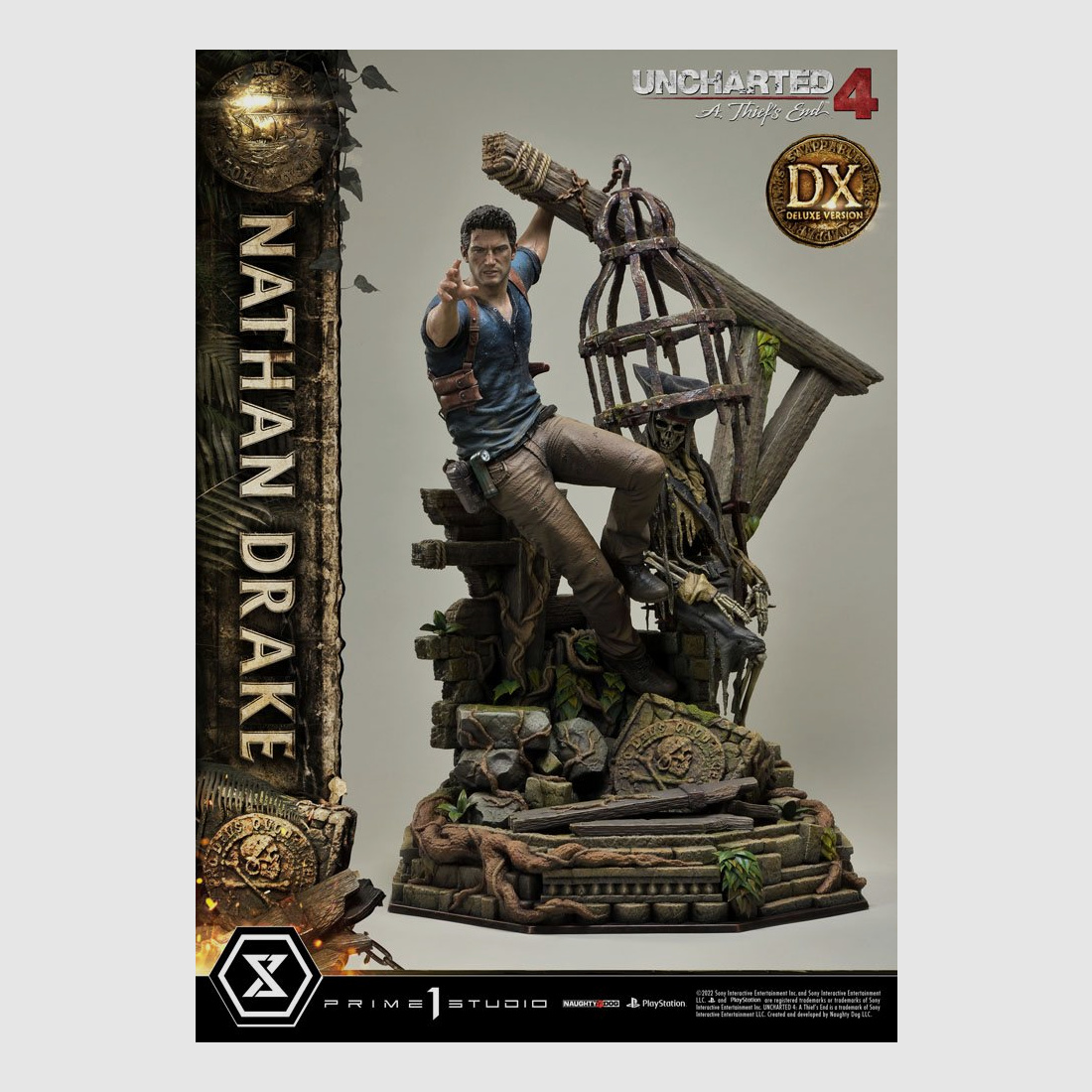 Uncharted 4: A Thief's End Ultimate Premium Masterline Statue 1/4 Nathan Drake Deluxe Bonus Version 69 cm | 43005