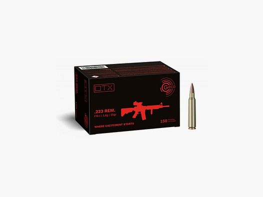 MUNITION GECO 223 REM DTX 55 GR BOX MIT 150