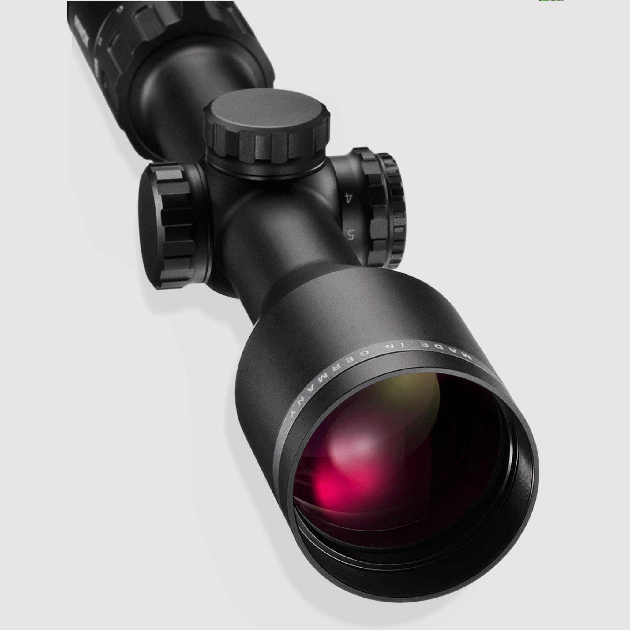 Minox 80107666 Allrounder riflescope 1-5x24 illuminated reticle 4 in 2 image plane with rail