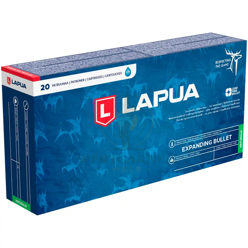 Lapua .243 Win NATURALIS Solid, 5,8g, 90gr. 20pz., immagine 1 di 2