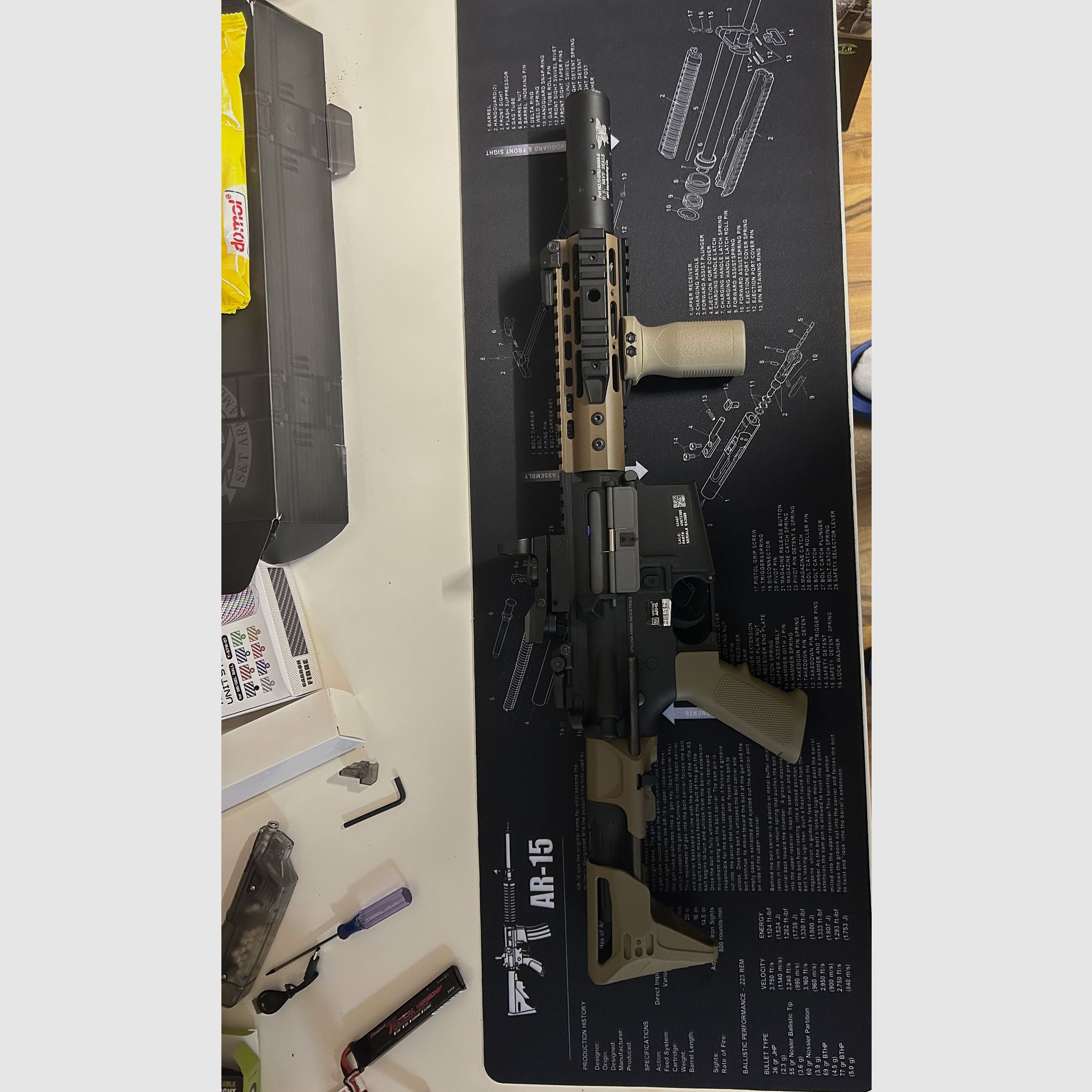 Specna Arms C12 Core Half Tan 0,5J Airsoft comme neuf !!