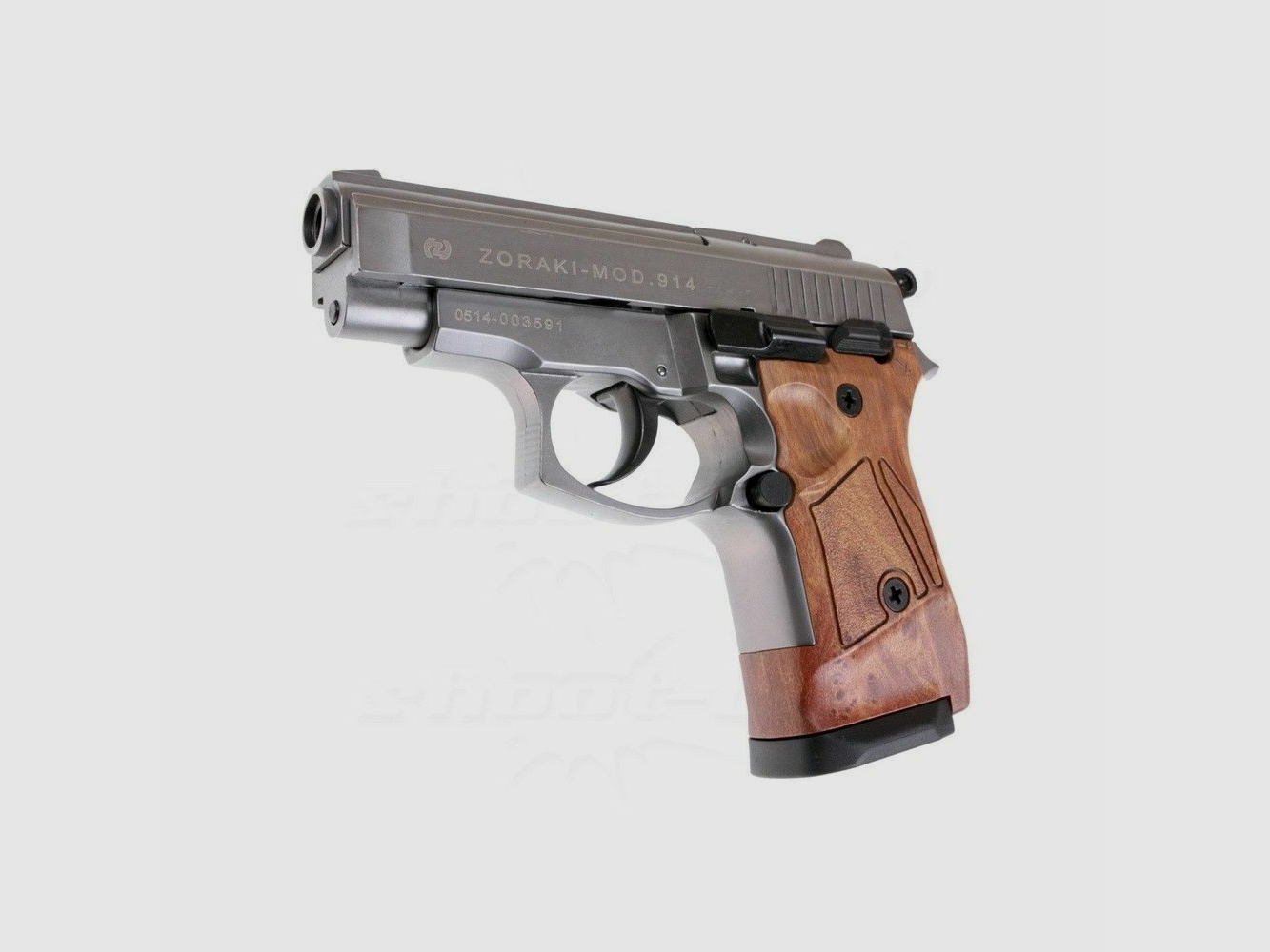 Zoraki 914-P pistola a salve Titan/aspetto legno 9mm + munizioni