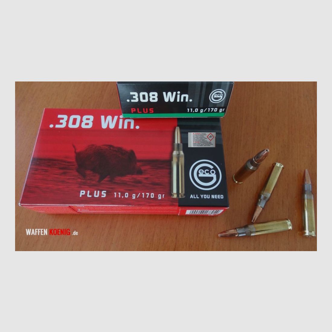 GECO 80 GECO Plus Patronen: .308 Win. 11,0g / 170gr, Bild 1 von 2