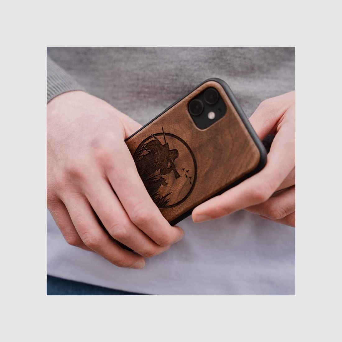 Holzwelt Cases Handyhülle North Dakota