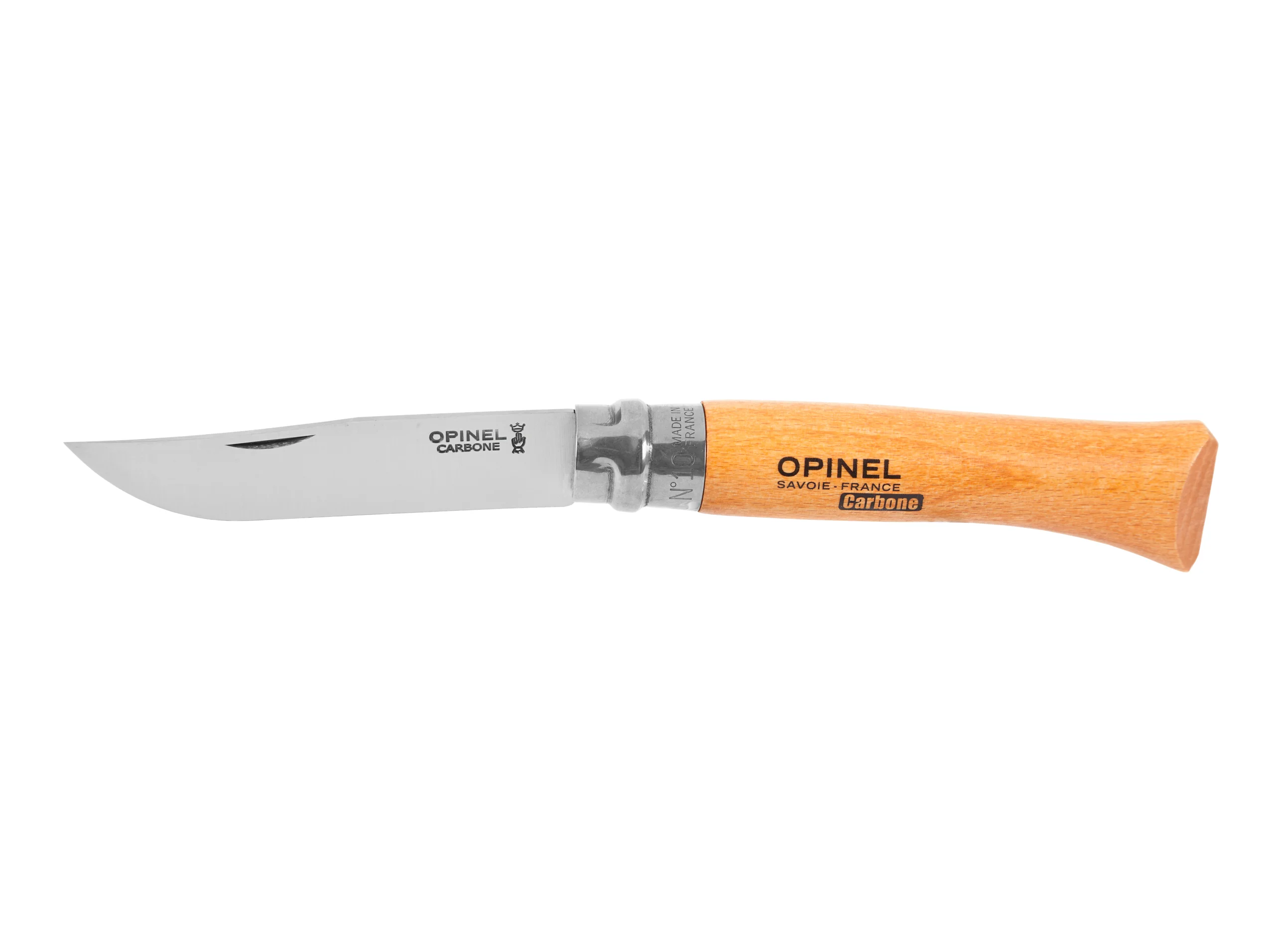 Nóż Opinel 10 carbon buk (113100), zdjęcie 2 z 4