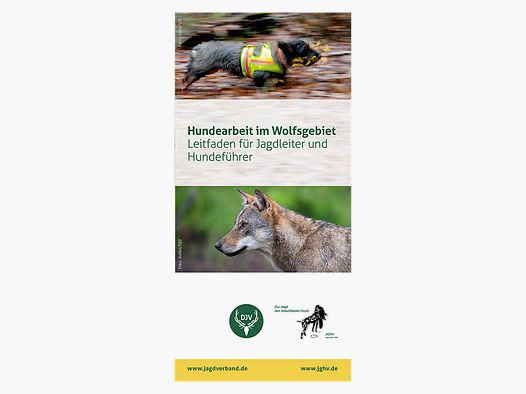 Flyer "Hundearbeit im Wolfsgebiet"