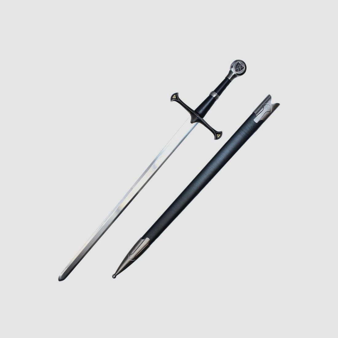 Medieval sword lion with scabbard