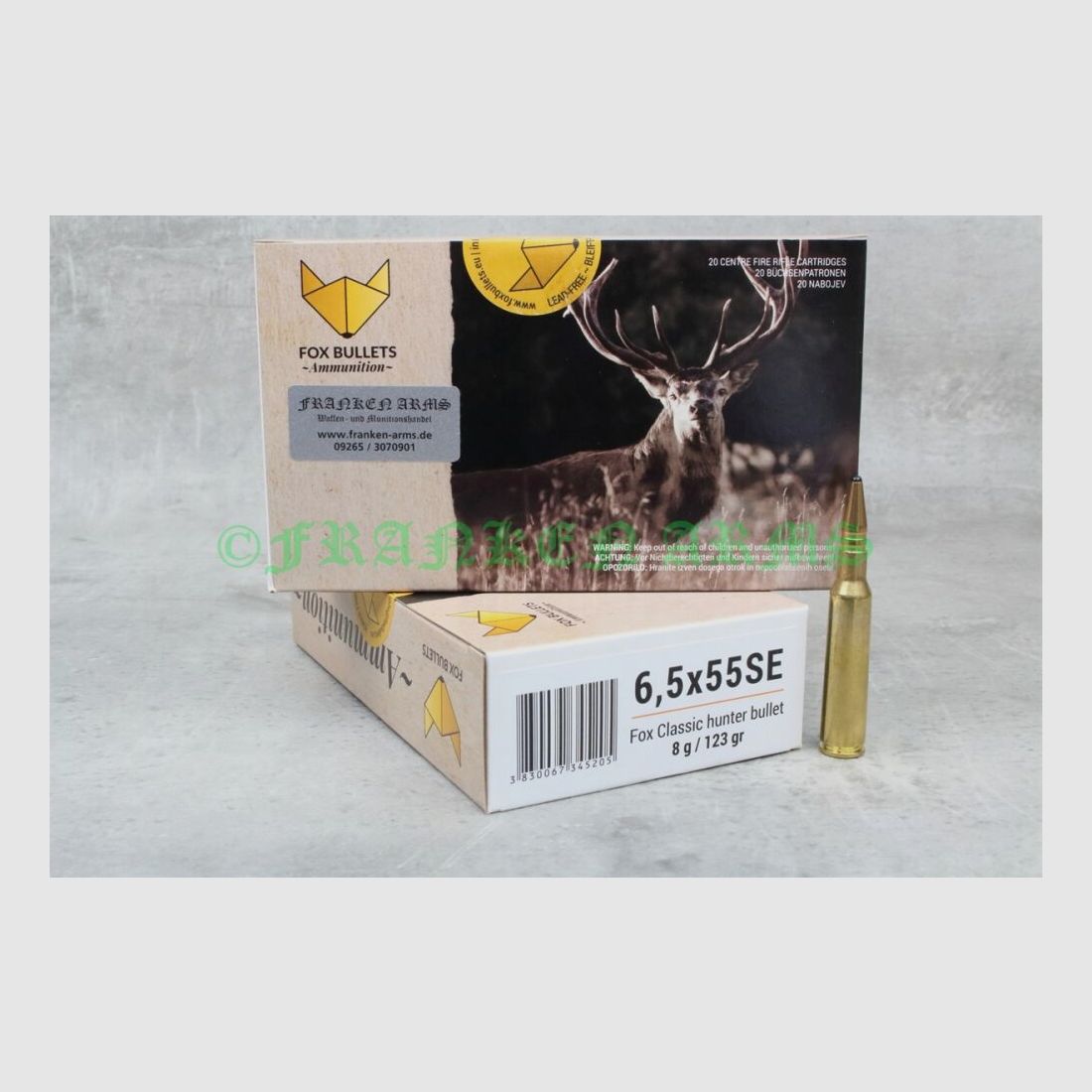 FOX Bullets Classic Hunter 6,5x55SE 100gr. 6,5g 20 Stück Staffelpreise