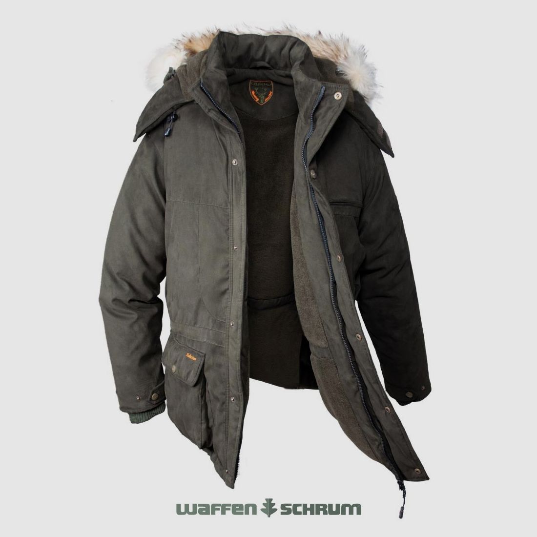 Hubertus Ansitzjacke ICELAND Oliv/braun