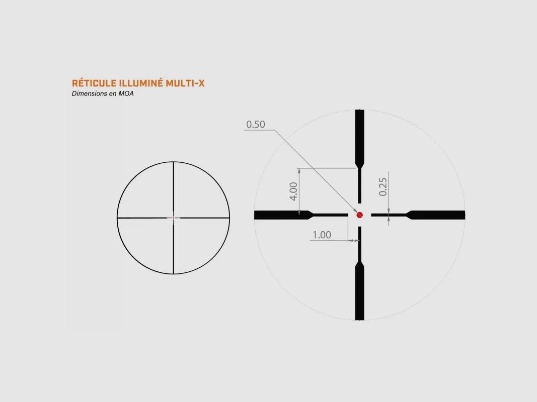 Lunette BUSHNELL R5 3-9x40 Side Focus SFP Multi-X illuminée, image 4 sur 9