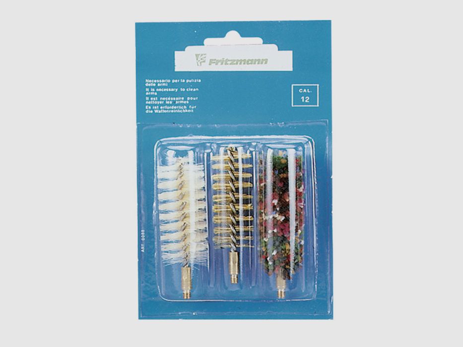 Fritzmann Bürstenpackung 3-teilig mit Messingbürste Kal. 12