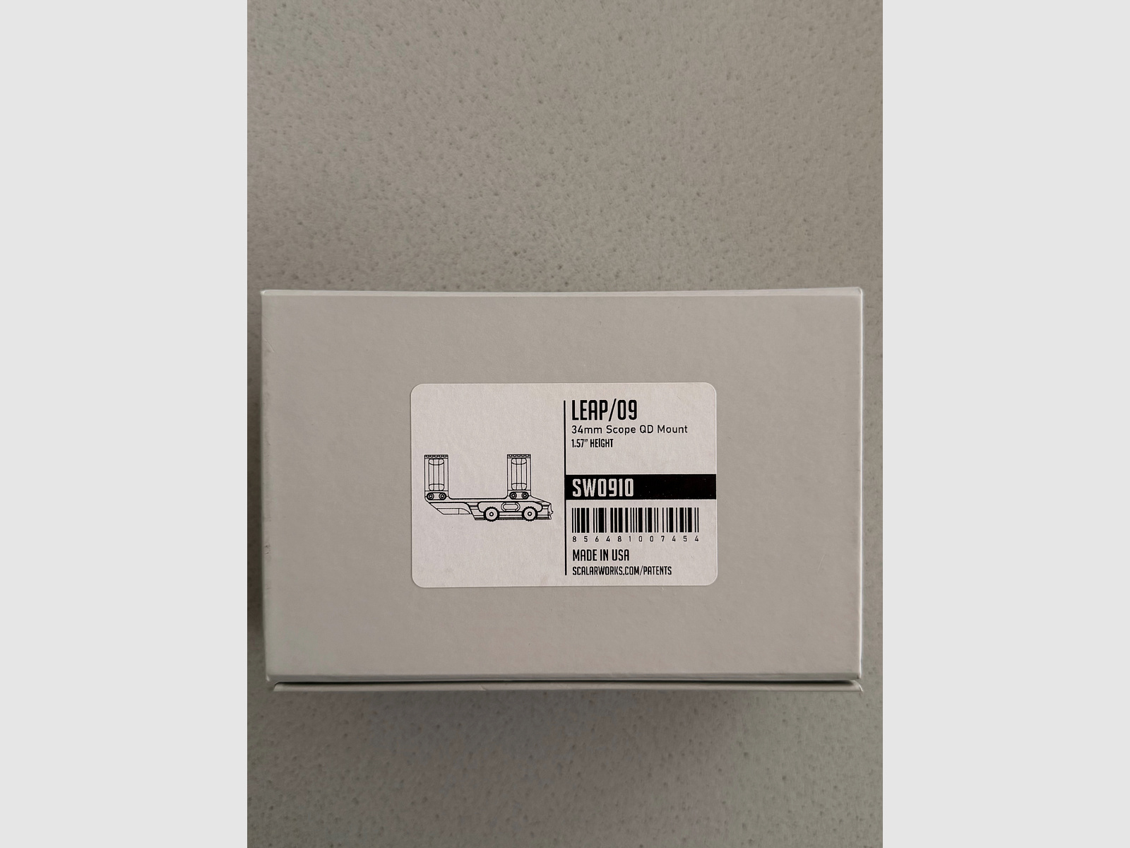 Scalarworks LEAP/09 34mm Schnellspannmontagen mit Vorlage 1.57