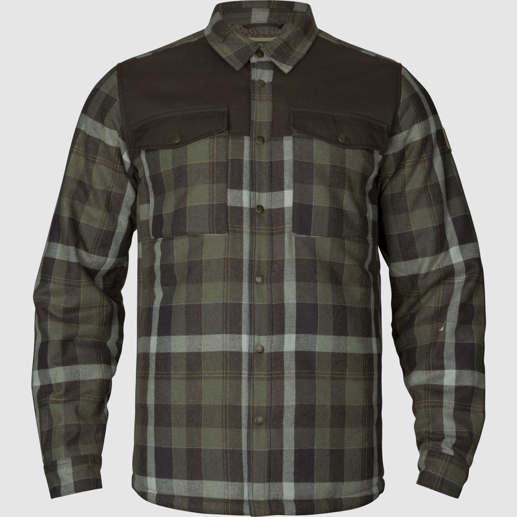 Chaqueta de camisa de lana aislante Asmund Verde Sauce/Phantom 3XL