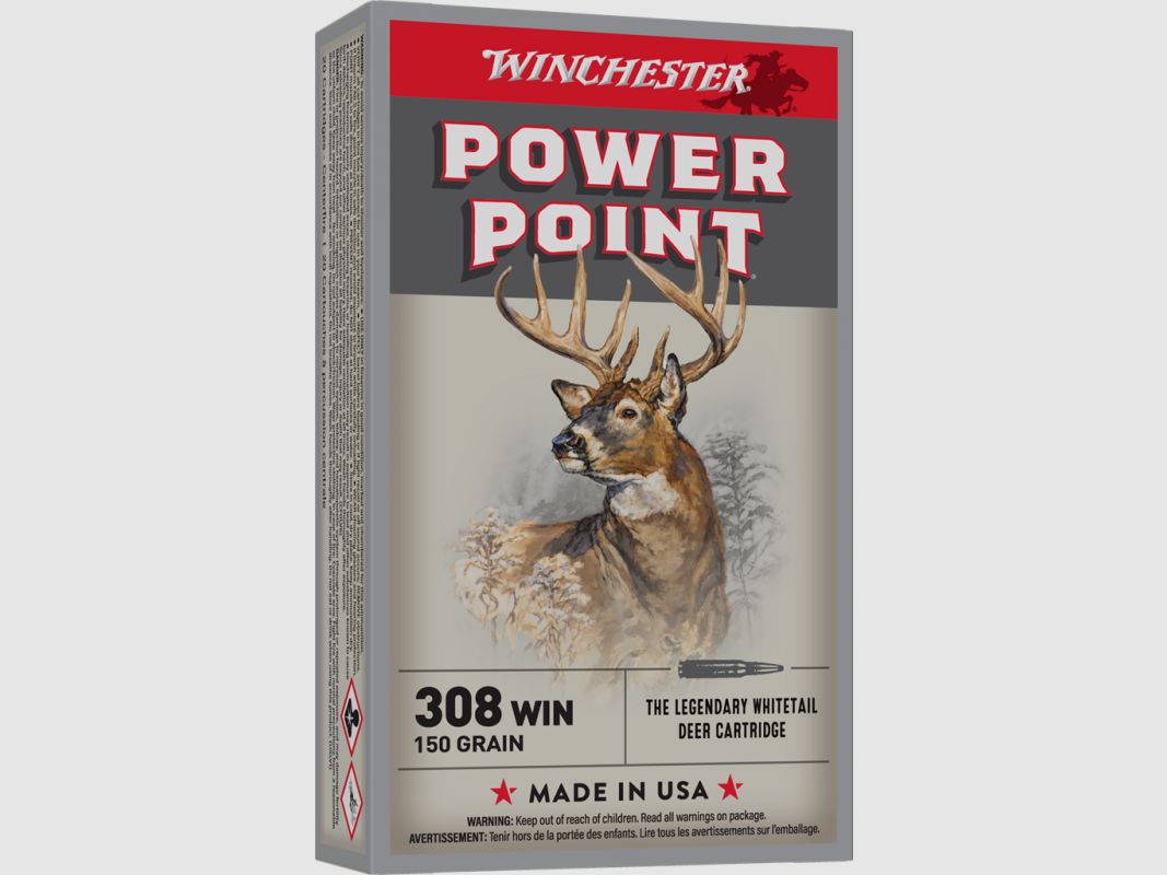WINCHESTER 308 WIN 150 GRS POWER POINT 20 PCS, image 1 of 2