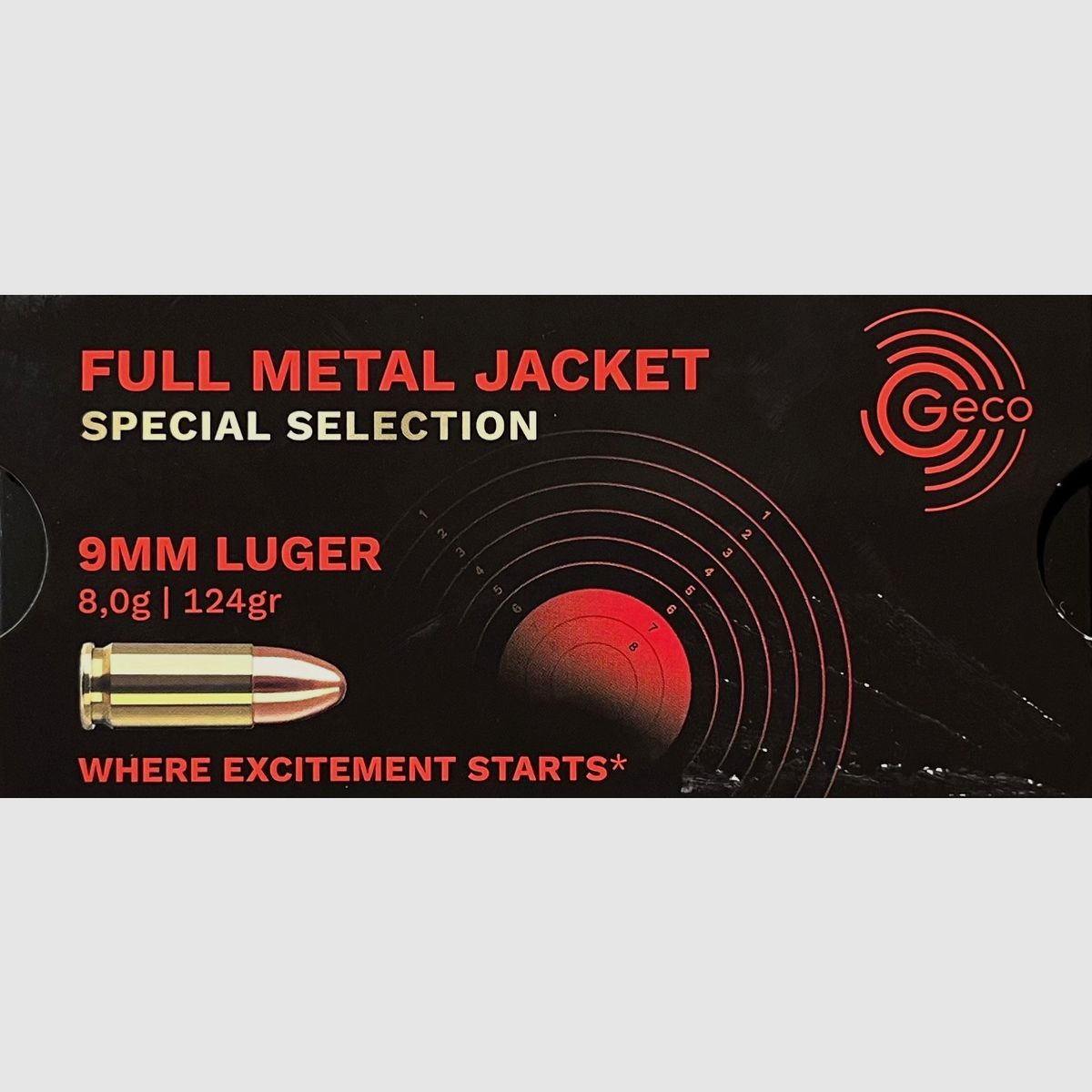 Geco SPECIAL SELECTION 9mm luger FMJ 124grs - 1000 rounds
