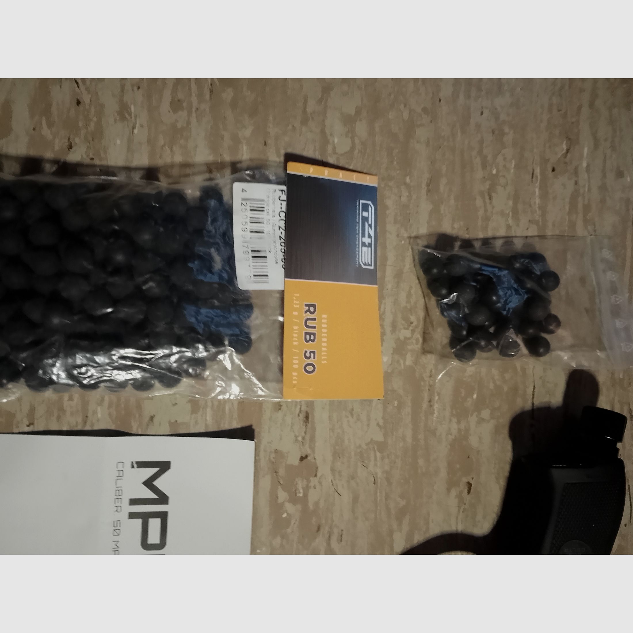 Delta Six MPB-50 CO2 pistol RAM marker cal .50 paintball gun with accessories rubber balls steel core balls 2nd magazine new!