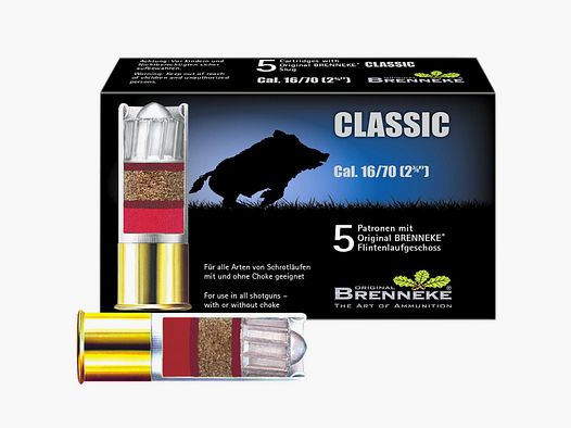 Brenneke 16/70 Classic 27,0g/415grs. – 5 szt.