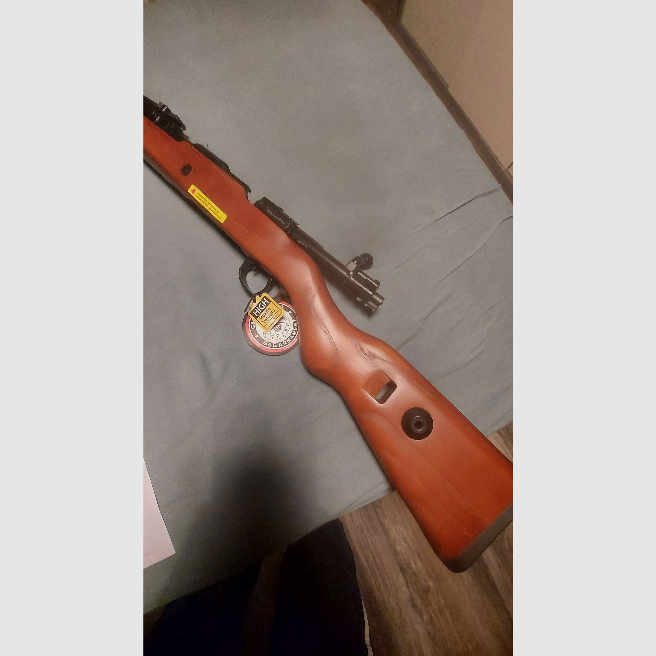 Airsoft K98k 6mm CO2 Gas G&G real wood metal