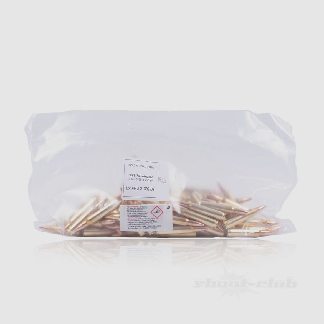 PPU - Prvi Partizan	 FMJ BT 3,56g / 55 grs .223Rem 100er BULK