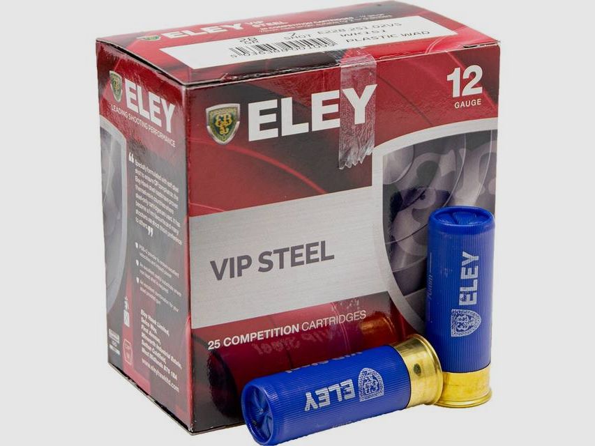 Eley VIP Steel | 12/70 | 24g | Hagl 7 | 25stk