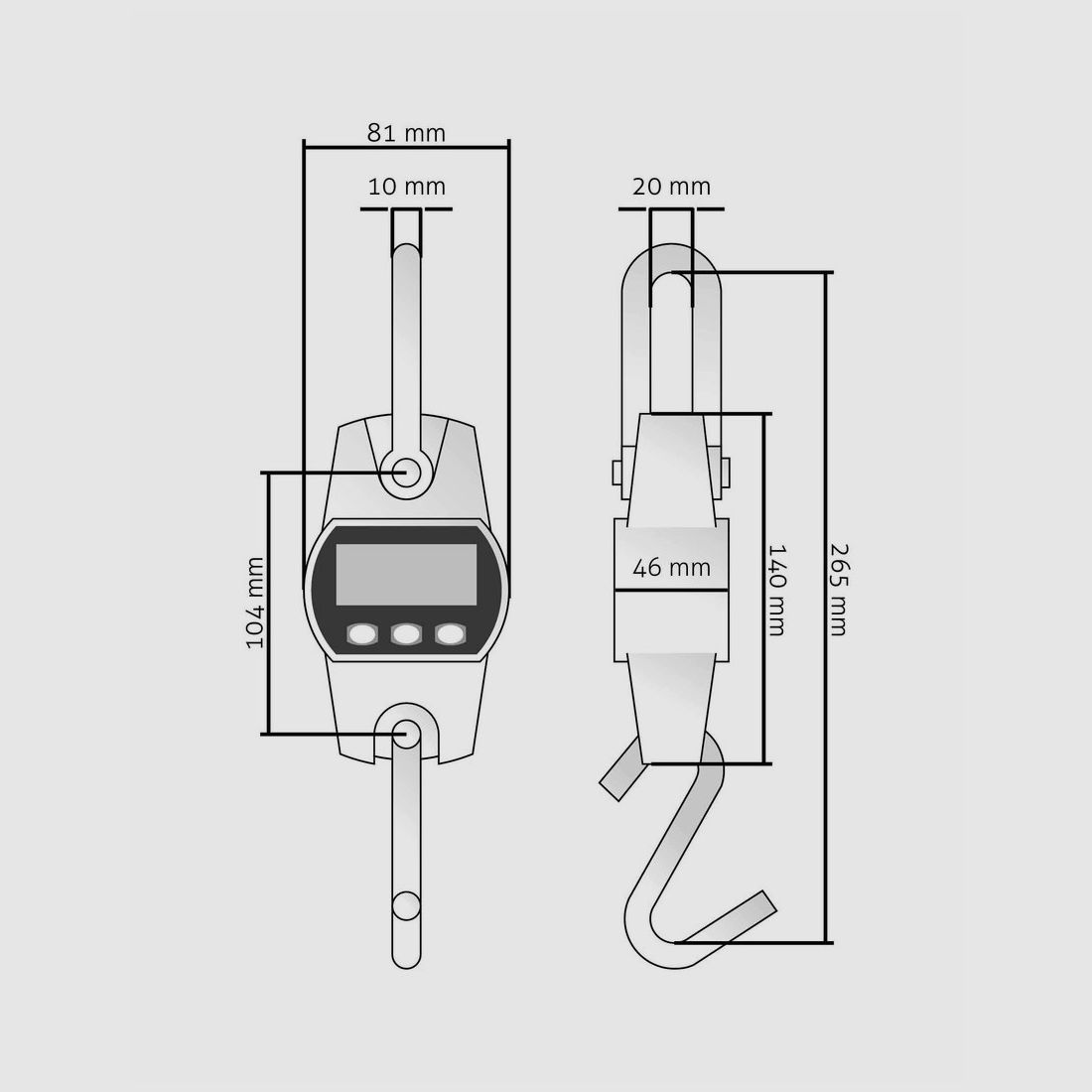 Bilancia elettronica per selvaggina 300 kg, immagine 4 di 5