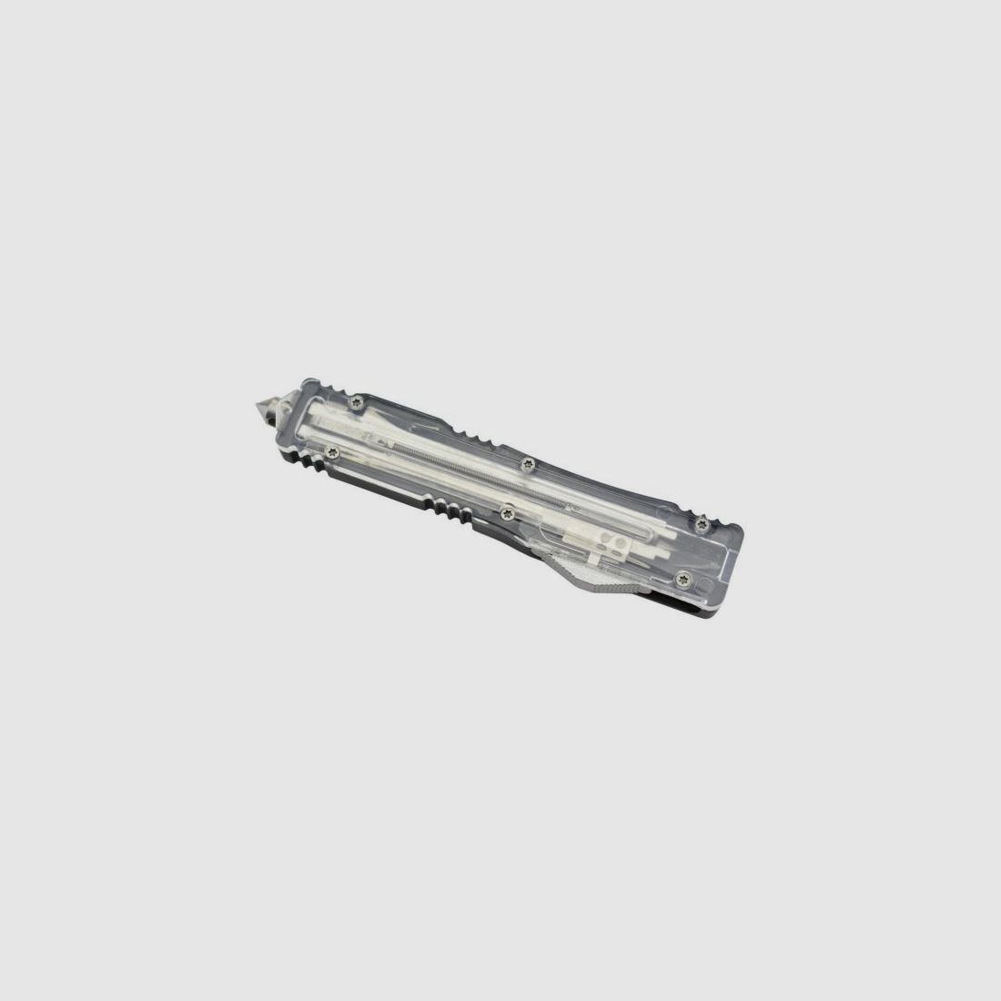 Max Knives MKO23DE Cuchillo Automático OTF Transparente con Hoja de Daga, imagen 11 de 14