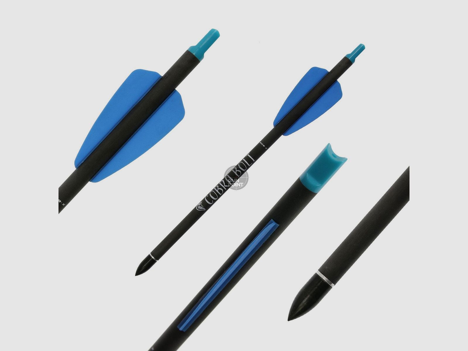 [Vorteilspack] Carbonbolzen | X-BOW FMA Bolzen fr Cobra System, Cobra R9 + R10 & Adder | 7,5 Zoll | Standard - 50 Stck