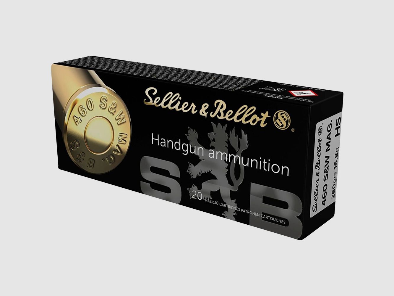 Sellier & Bellot .460 S&W Mag. hollow point 16.8g/260grs., imagen 1 de 2