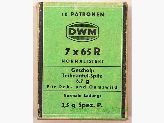 DWM, Karlsruhe Büchsenpatronen 7x65R