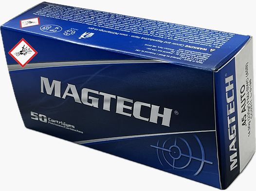 Magtech Pistolenpatrone Kal. .45Auto FMJ SWC 230grs