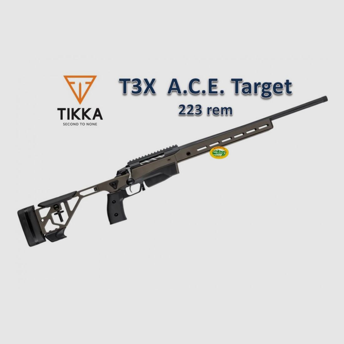 TIKKA T3X ACE Target Midnight Bronze Cerakote Kal.223 rem Lauf 60 cm