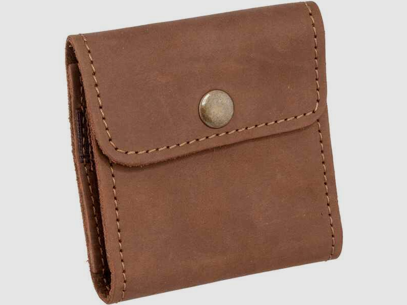 Patronenetui Leder für 4 Schrot-/3 Kugelpatronen