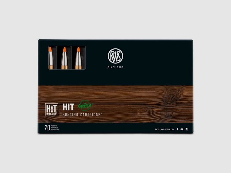 RWS Hit 300WM 10,7gr/165GR 20 stk. Blyfri Riffelpatron, billede 1 af 2