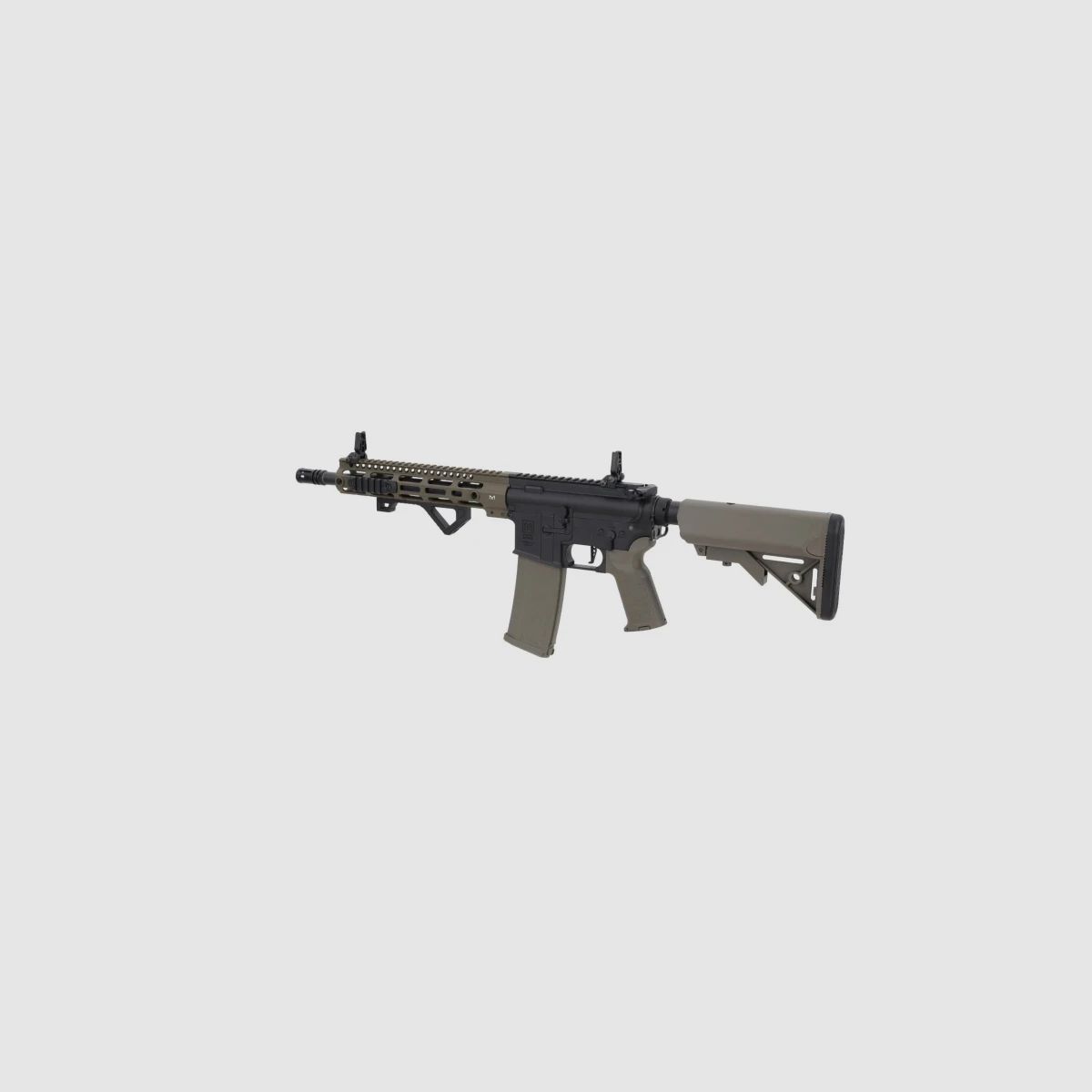 SA M4 Carbine M-LOK (SA-P20 PRIME™ Aster II ETU BLDC™) Rifle Airsoft Libre a partir de 18 - Negro/Oliva -F-
