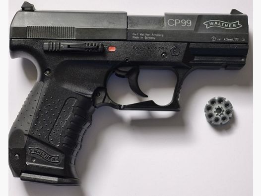 Walther cp99 luchtpistool - 4,5mm Diabolo met 5 magazijnen