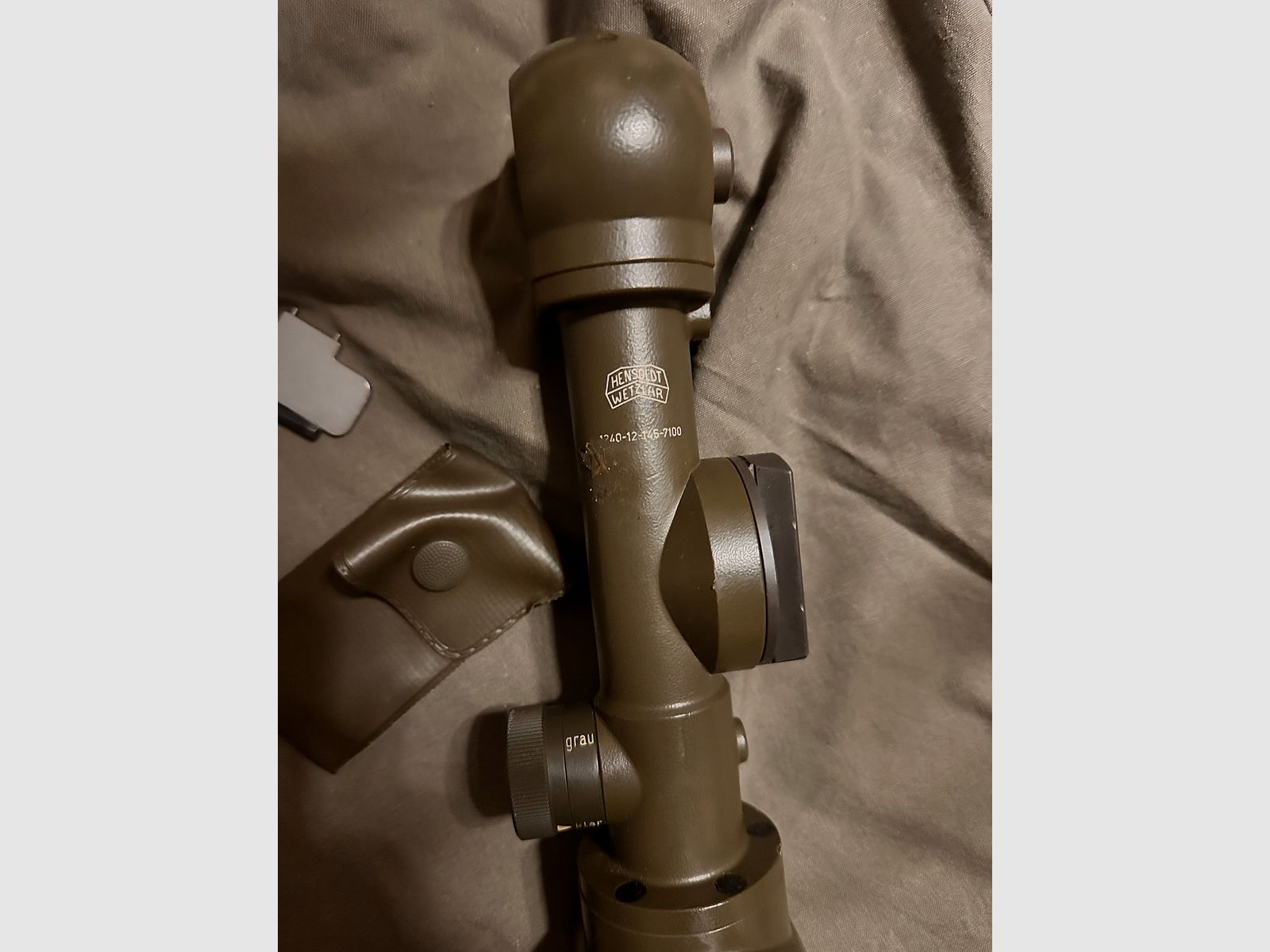 MG 3 affusto terrestre con ottica BW affusto da campo hensoldt wetzlar