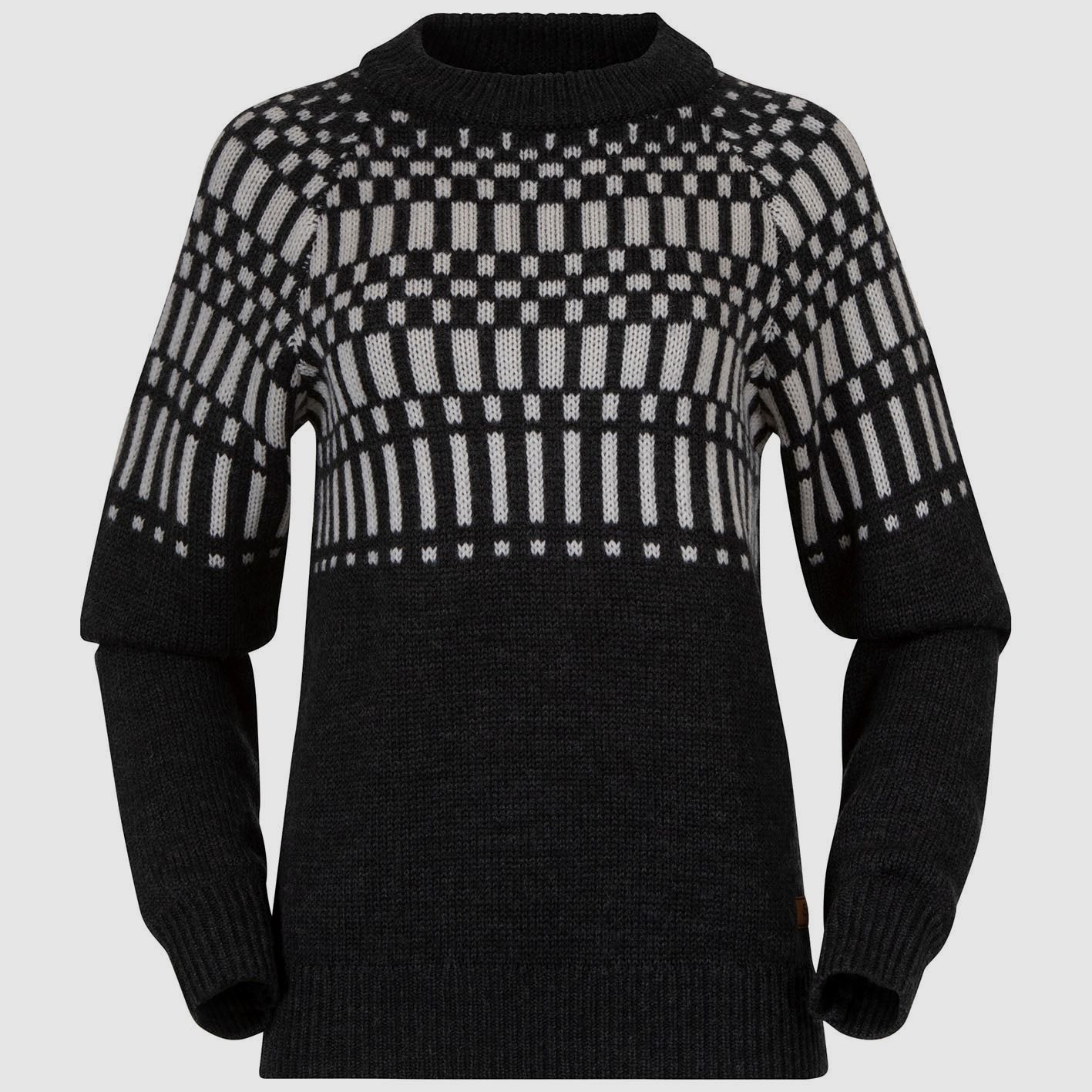 Bergans Nordmarka Maglione Merino Donna Grigio Ombra Scuro/Alluminio L